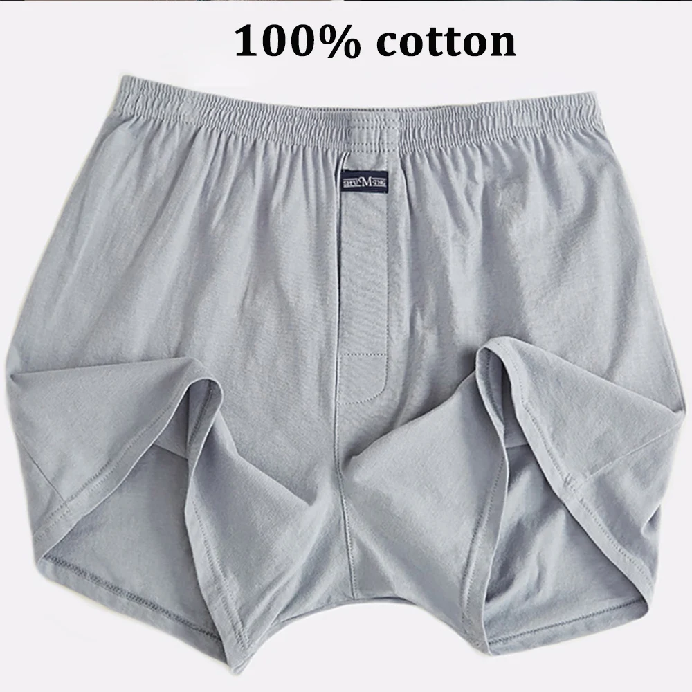 100% Cotton Men Pajama Shorts Summer Solid Elastic Waist Short Pants Casual Breathable 3D Crotch Bottoms Sleepwear pijama hombre thumbnail 4