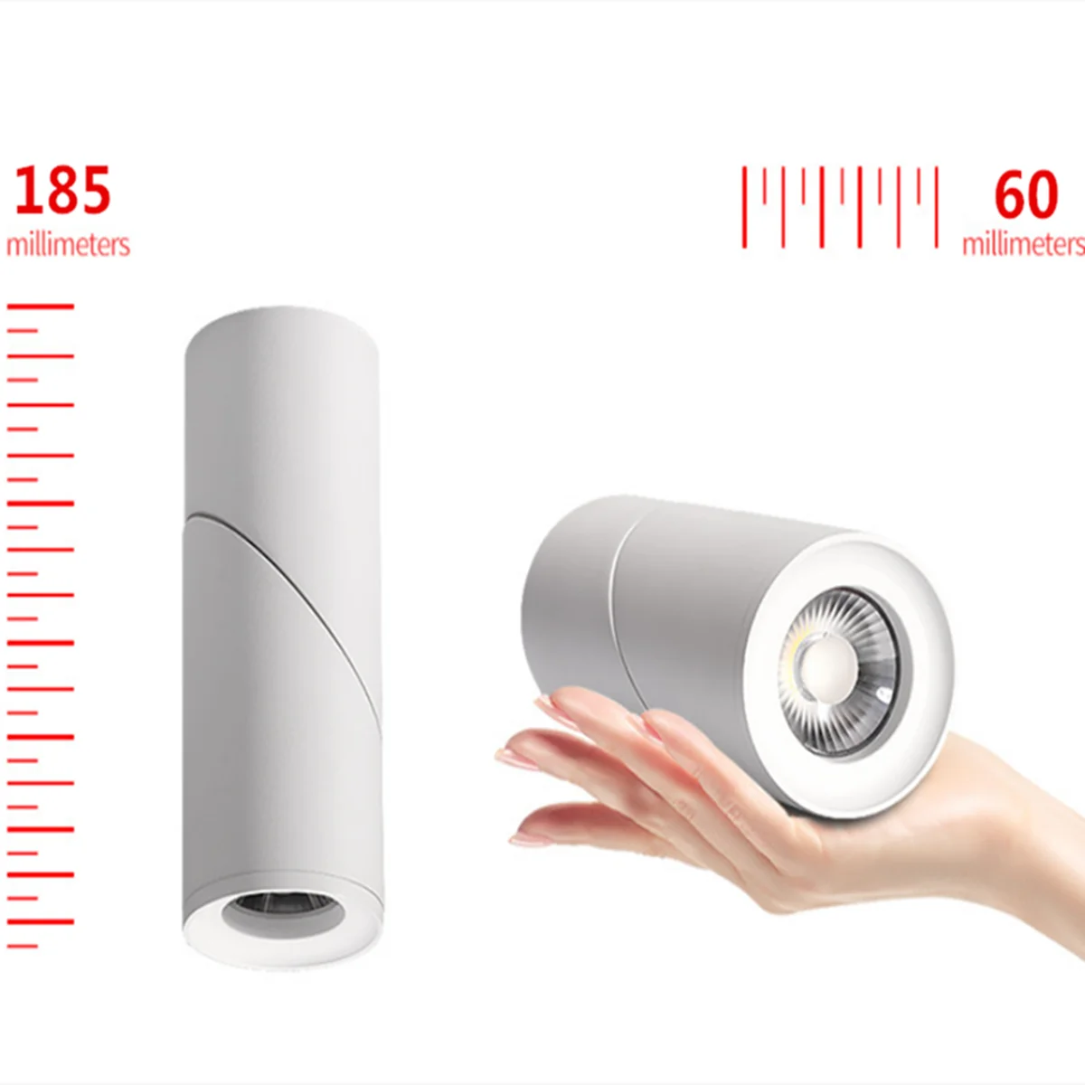 Dimmable Rotating LED Downlights 9W 15W 24W COB  Ceiling Spot Lights AC110-220V LED Wall Lamp Warm Cold White Indoor Lighting thumbnail 5
