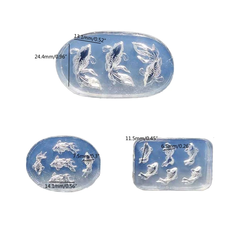 Goldfish Ornaments Necklace Mirror Silicone Molds Suitable for Epoxy Resin Diy Craft Earrings Pendant Jewelry Making thumbnail 6