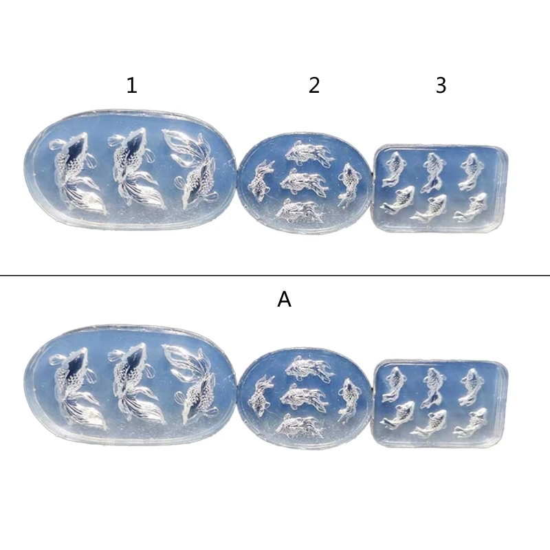 Goldfish Ornaments Necklace Mirror Silicone Molds Suitable for Epoxy Resin Diy Craft Earrings Pendant Jewelry Making thumbnail 2