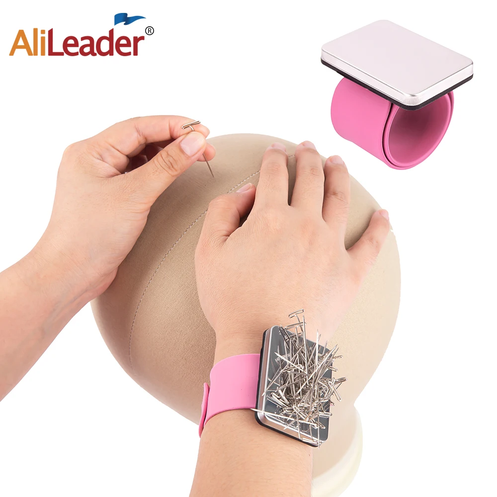 Magnetic Wrist Sewing Pins Pincushion Pin Holder For Sewing Wrist Pin Cushion Magnetic Pins Pincushion For Hair Pins And Clips thumbnail 2