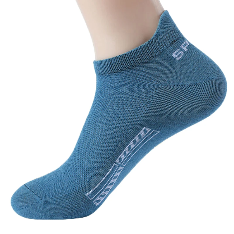 5 Pairs Cotton Short Socks for Male High Quality Women's Low-Cut Crew Ankle Sports Mesh Breathable Summer Casual Soft Men Sock thumbnail 4