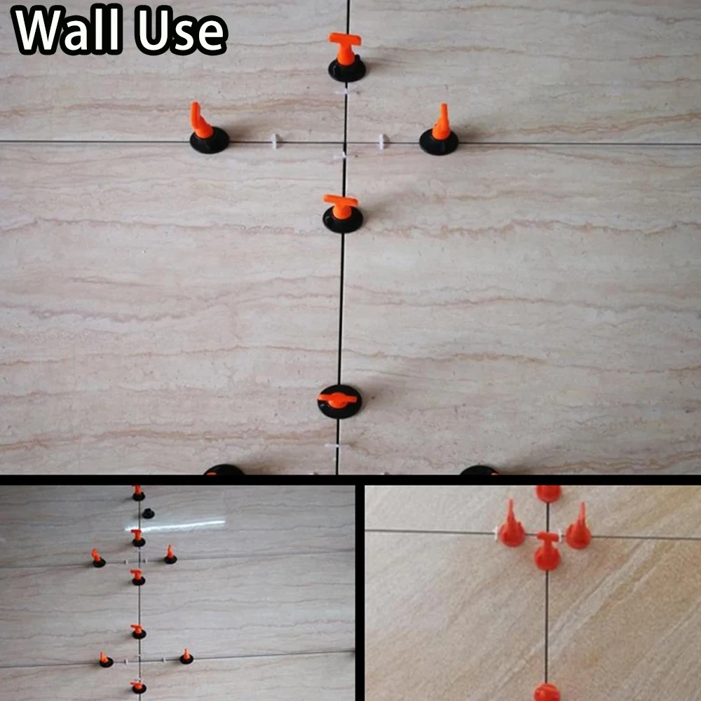 11-1202PCS Floor Tile Leveling System Clips Construction Tool Set Leveler Adjuster Tile Wall Laying Manual Tools Locator Spacers thumbnail 5