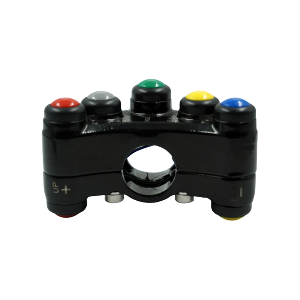 7/8" Universal Motorcycle Bike Handlebar Grip Horn Turn Signal Switch Control ABS 7-Button 22Mm ATVs Scooters Motorcycle Switch thumbnail 4