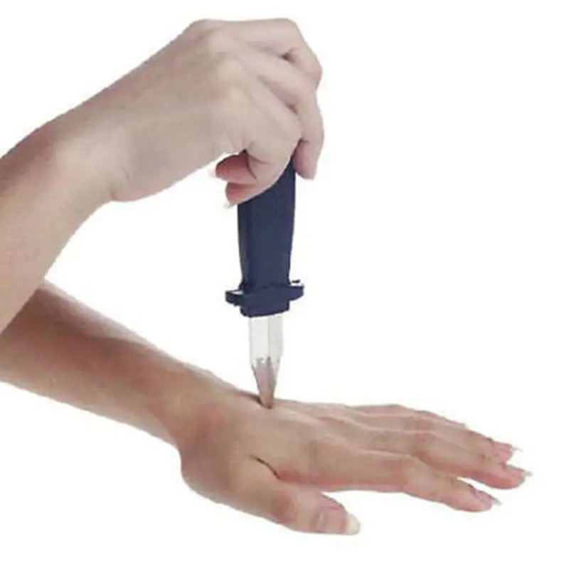 18CM Telescopic Knife Fake Knife Children's Tricky Toys Stage Show Magic Props Kids Funny Toys Halloween Decoration Party Gifts