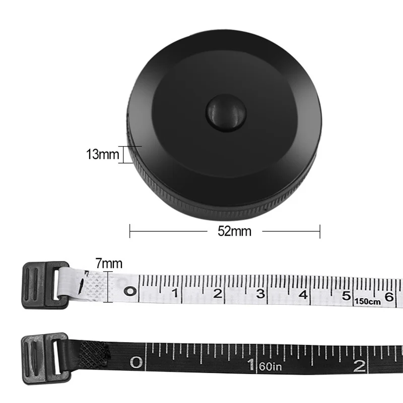 150cm Mini Tape Meter Tape Tailor Ruler Keychain Measuring Tape Clothing Size Tape Measure Portable Sewing Tools Accessory thumbnail 6