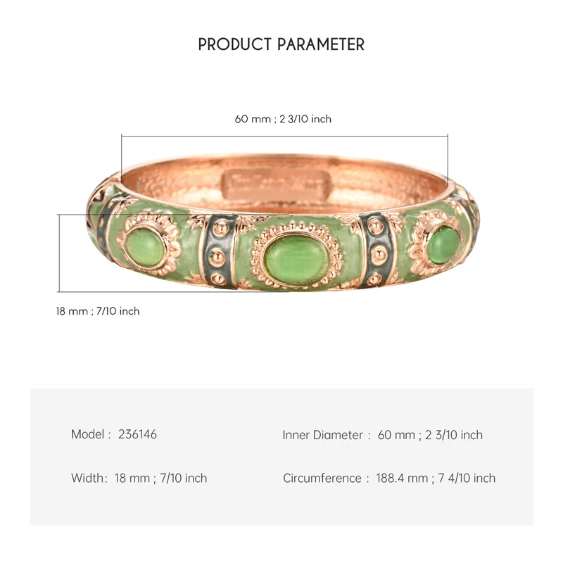 Enamel Bracelet For Women Bangle On Hand Hawaiian India Cloisonne African Jewelry Women's Hand Bracelets Bohemian Designer Gifts thumbnail 6