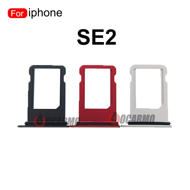 Aocarmo Sim Card For iPhone SE 2nd Generation SE2 SE3 SIM Tray Slot Holder Adapter Socket Replacement Parts Black White Red thumbnail 3