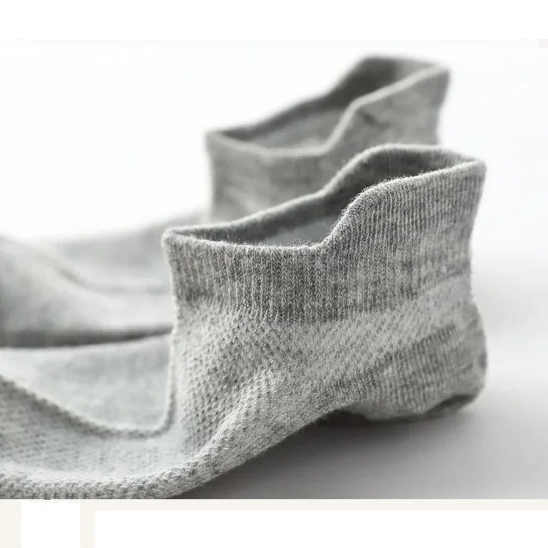 6 Pairs 1-12T Children Cotton Socks Spring Summer Boys Girls Mesh Thin Breathable Solid Ankle Socks Black White Grey Kids Socks thumbnail 6