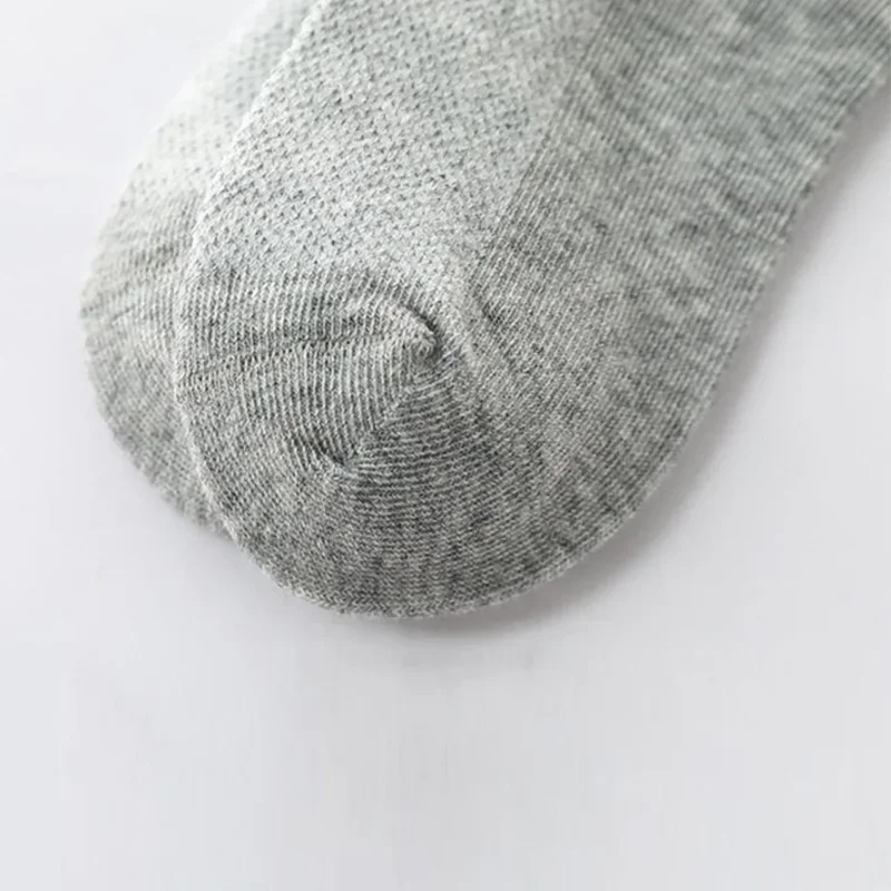 6 Pairs 1-12T Children Cotton Socks Spring Summer Boys Girls Mesh Thin Breathable Solid Ankle Socks Black White Grey Kids Socks thumbnail 4