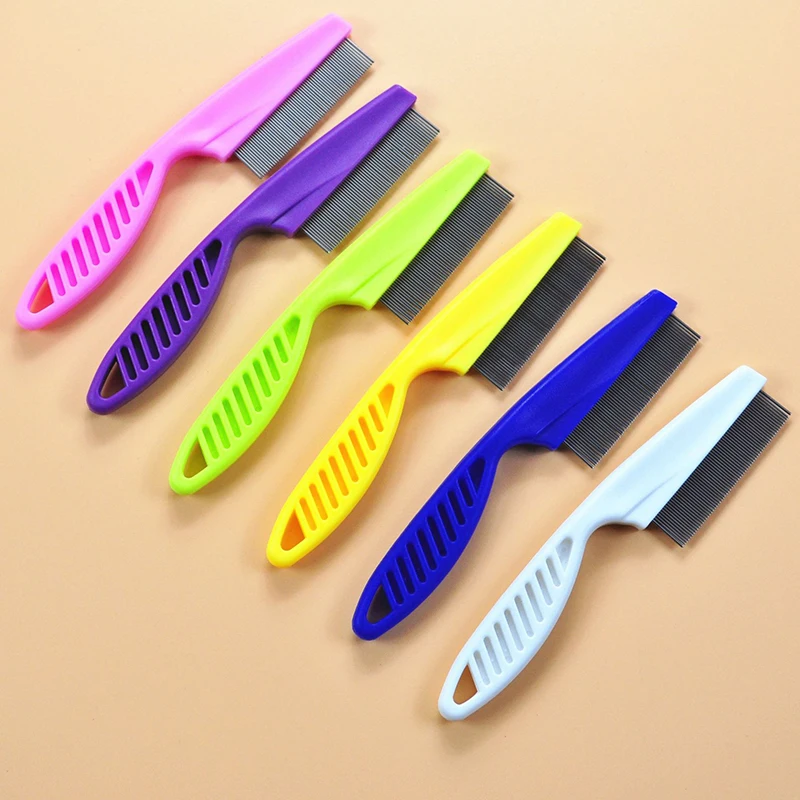 Flea Comb Stainless Steel Insect Repellent Brush Pet Care Combs Hair Grooming Portable Tool Fur Removal Cat And Dog Supplies thumbnail 3