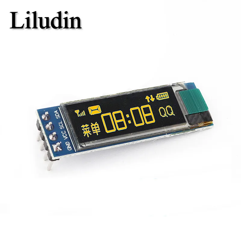 0.91 inch OLED module 0.91" white/Blue OLED 128X32 OLED LCD LED SSD1306 Display Module 0.91" IIC Communicate for arduino thumbnail 3