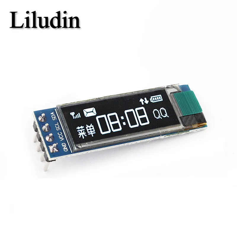 0.91 inch OLED module 0.91" white/Blue OLED 128X32 OLED LCD LED SSD1306 Display Module 0.91" IIC Communicate for arduino thumbnail 4