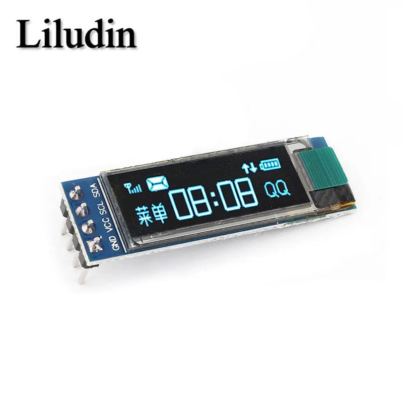 0.91 inch OLED module 0.91" white/Blue OLED 128X32 OLED LCD LED SSD1306 Display Module 0.91" IIC Communicate for arduino thumbnail 5