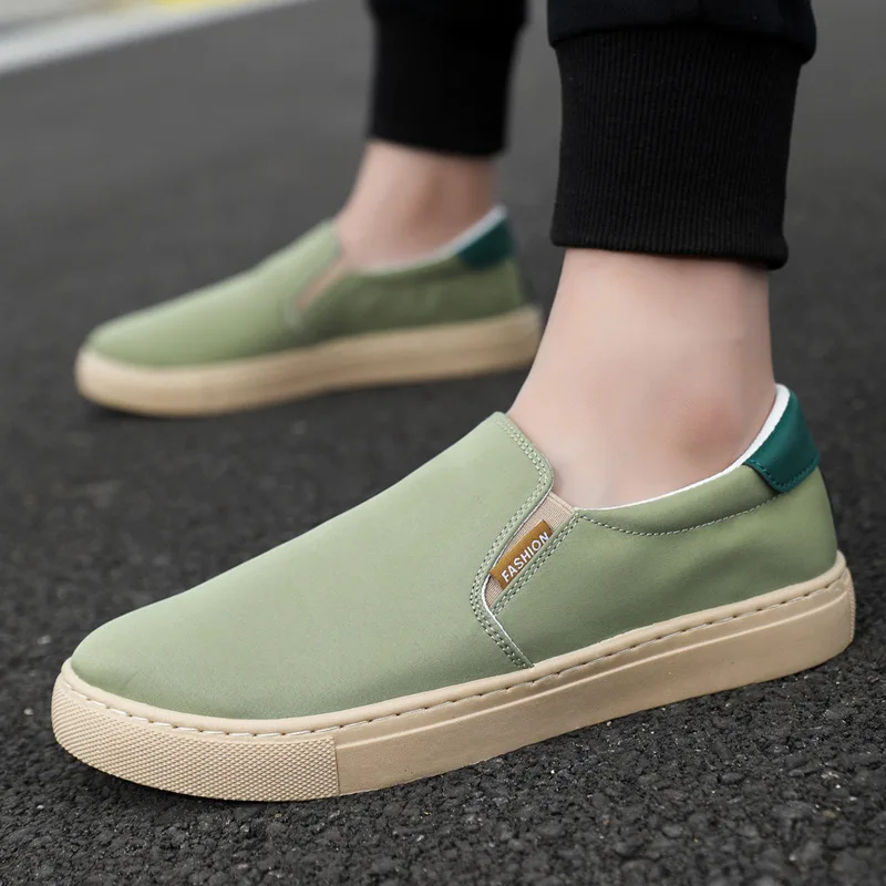 Casual Canvas Shoes Men's Summer Slip on Loafers For Men Flats Breathable Driving Shoes Male Cloth Walking Sneakers Board Shoe thumbnail 3
