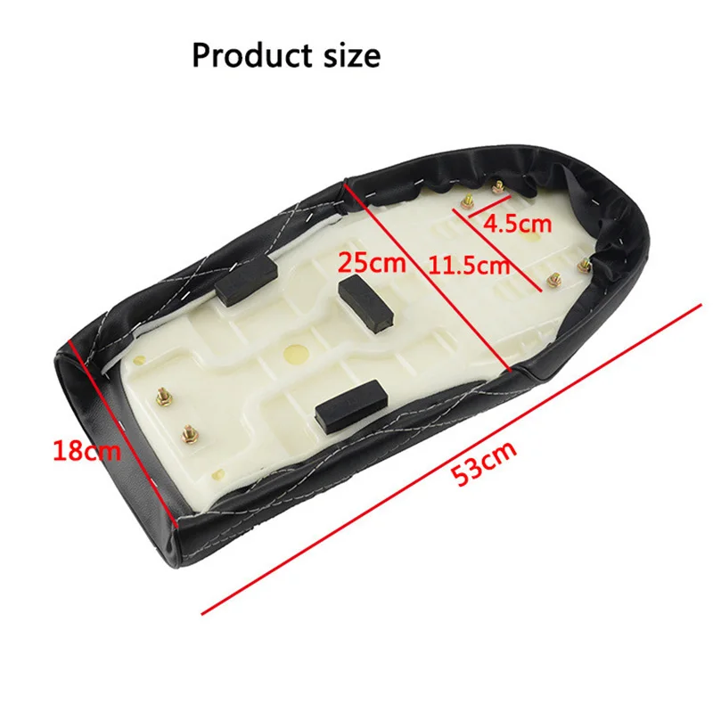 Motorcycle Cafe Racer Seat Vintage Saddle Flat Pan Pad Retro Seat Retro Cafe Racer For Honda CL CG GB CB Saddle Seat bag thumbnail 2