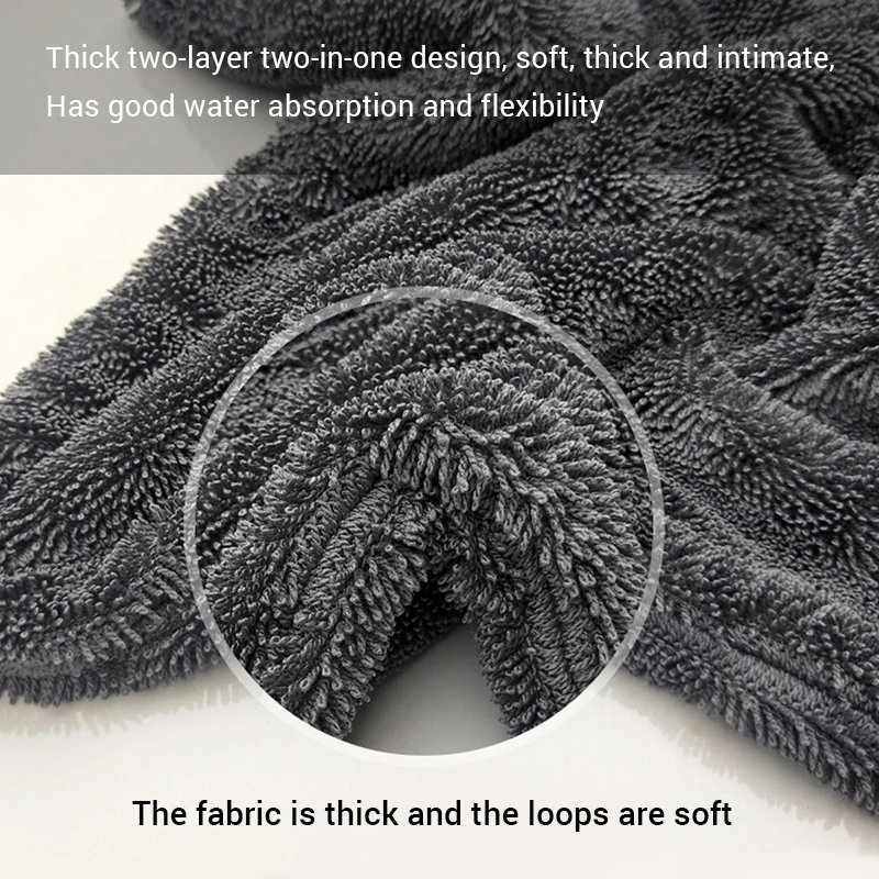 SEAMETAL 1200GSM Car Wash Microfiber Towel Car Cleaning Drying Auto Washing Cloth Micro Fiber Rags for Car Detailing Accessories thumbnail 5