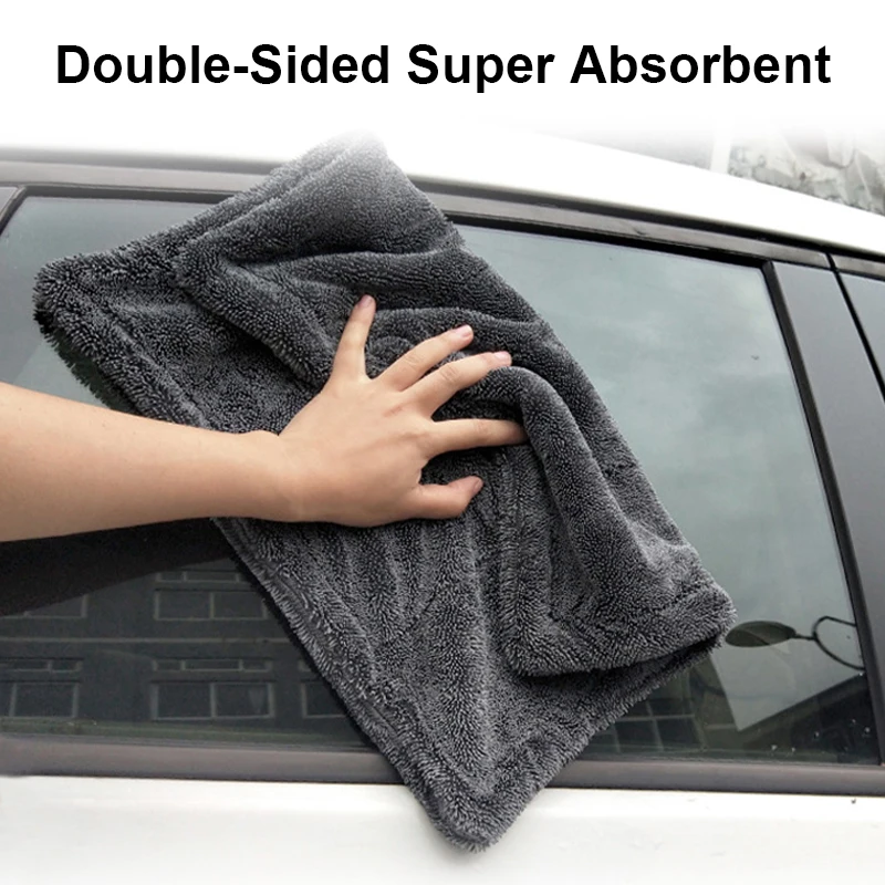 SEAMETAL 1200GSM Car Wash Microfiber Towel Car Cleaning Drying Auto Washing Cloth Micro Fiber Rags for Car Detailing Accessories thumbnail 3