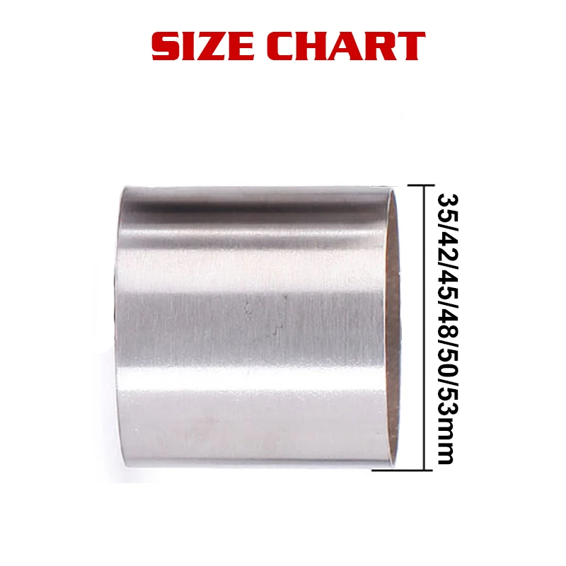 35mm 42mm 45mm 48mm 50mm 53mm Motorcycle Auto Front Mid End Exhaust 200 Cells Catalyst DB Killer Baffle Noise Sound Eliminator thumbnail 2