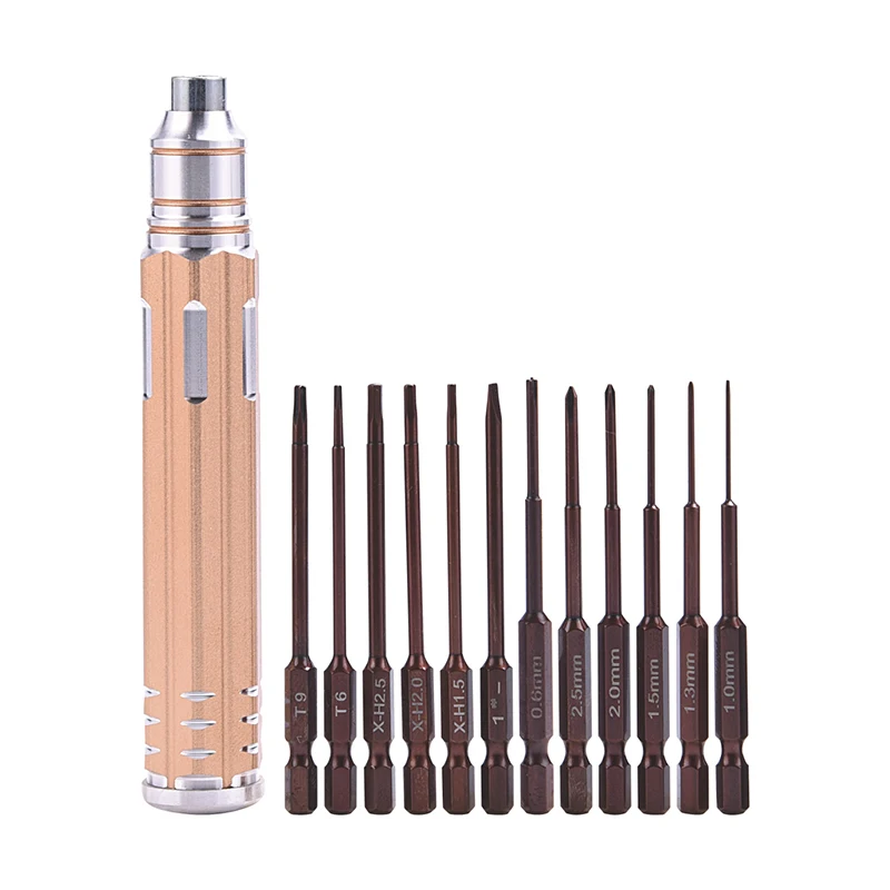 S2 Steel Tool 12 in 1 Screwdriver Set Hex Screwdrivers RC Tools Set  for RC Model Robotics Bench Helicopter Rc Toys thumbnail 2