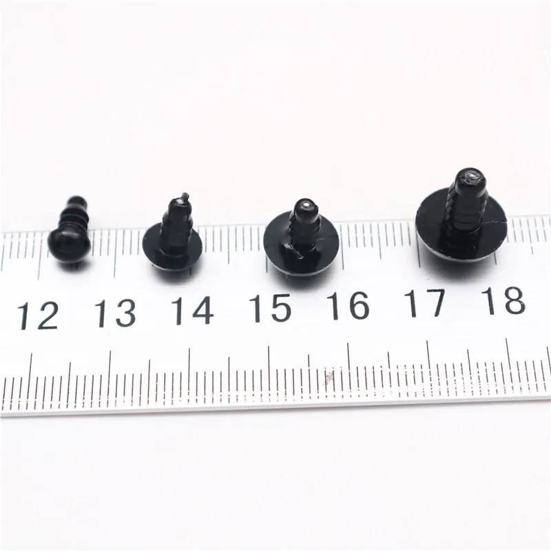 50/100pcs 5-18mm Black Plastic Safety Eyes For Toys Amigurumi Diy Kit Crafts TeddyBear Toy Eye For Doll Decoration Accessories thumbnail 3