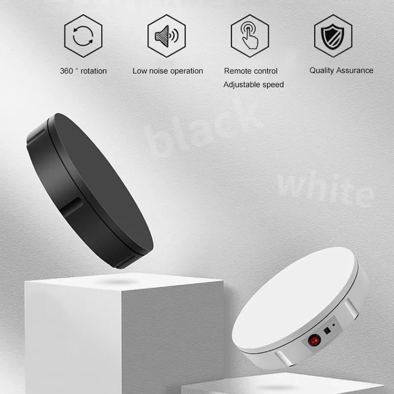 22-30CM Remote Control Electric Rotary Turntable 100KG Load Rotating Exhibition Display Stand Base for 3D Scanning Photography