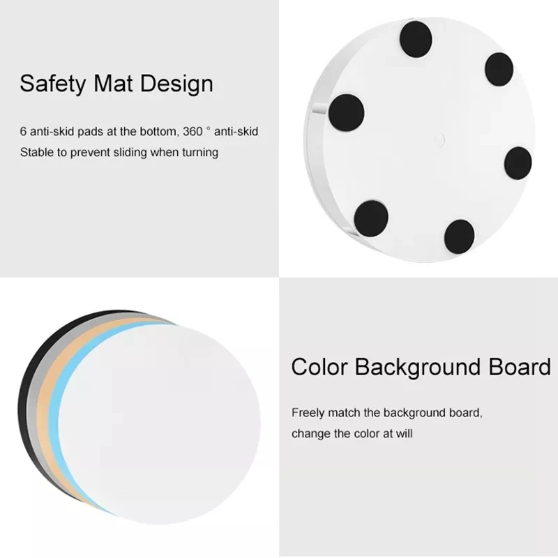22-30CM Remote Control Electric Rotary Turntable 100KG Load Rotating Exhibition Display Stand Base for 3D Scanning Photography thumbnail 4