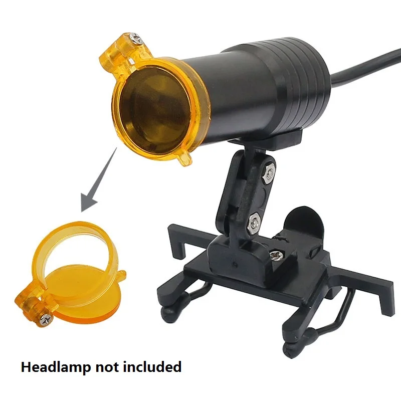 12/16/18/20mm Inner Diameter Yellow Filter for LED Dental Headlight Head Lamp Dental Loupe Illumination Accessory Part thumbnail 3