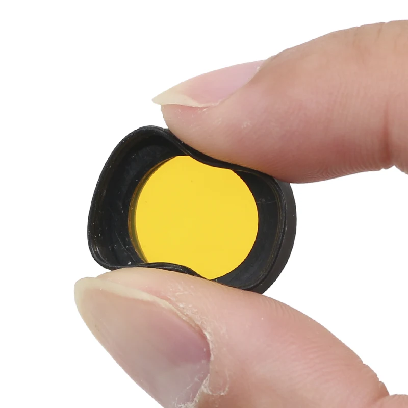 12/16/18/20mm Inner Diameter Yellow Filter for LED Dental Headlight Head Lamp Dental Loupe Illumination Accessory Part thumbnail 4