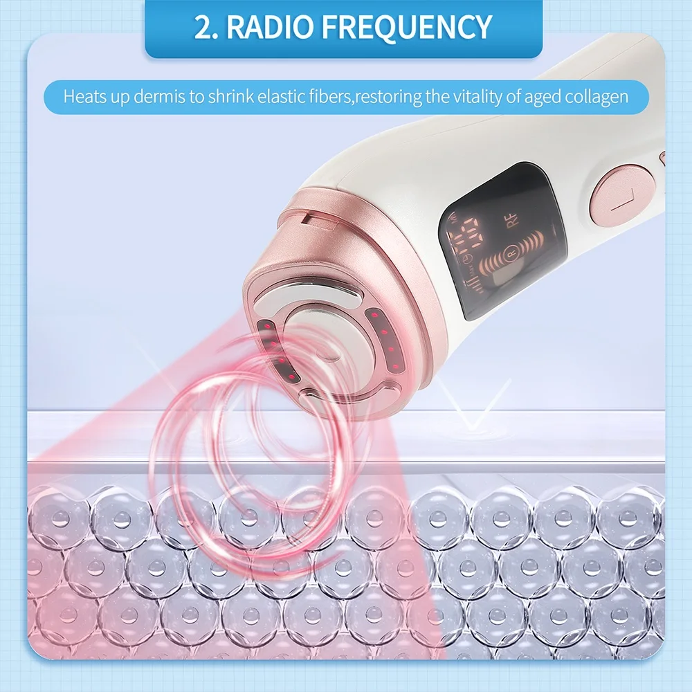 Mini HIFU Machine Ultrasonic RF EMS HIFU Facial Lifting Skin Tightening Device Face Chin Neck Eye Anti Wrinkle Massager Home Use thumbnail 4