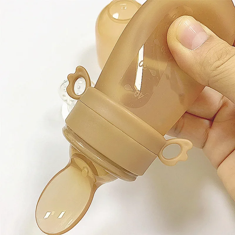 Baby Spoon Bottle Feeder Dropper Silicone Spoons for Feeding Medicine Kids Toddler Cutlery Utensils Baby Items thumbnail 2