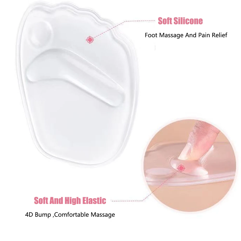 Forefoot Insert Cushion Pads for Women Shoes Anti slip Silicone Foot Pain Relief Pads for High Heels Sandals Gel Shoe Insoles thumbnail 4
