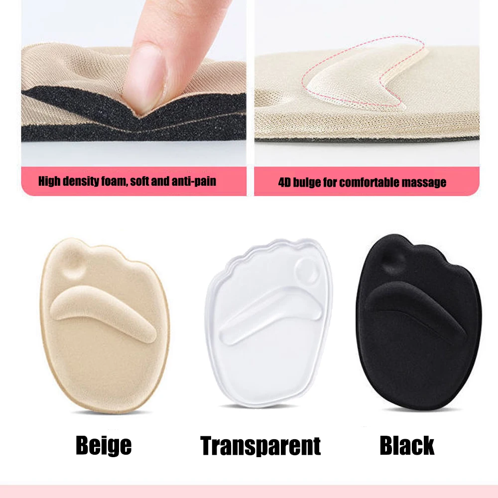 Forefoot Insert Cushion Pads for Women Shoes Anti slip Silicone Foot Pain Relief Pads for High Heels Sandals Gel Shoe Insoles thumbnail 6