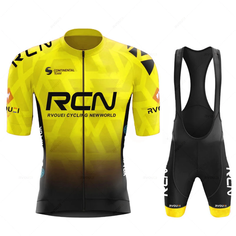 2025 RCN Team Cycling Jersey Set Summer Breathable Road Bicycle Suit Riding Uniform Bike MTB Clothing New Sports Cycling Kits thumbnail 5