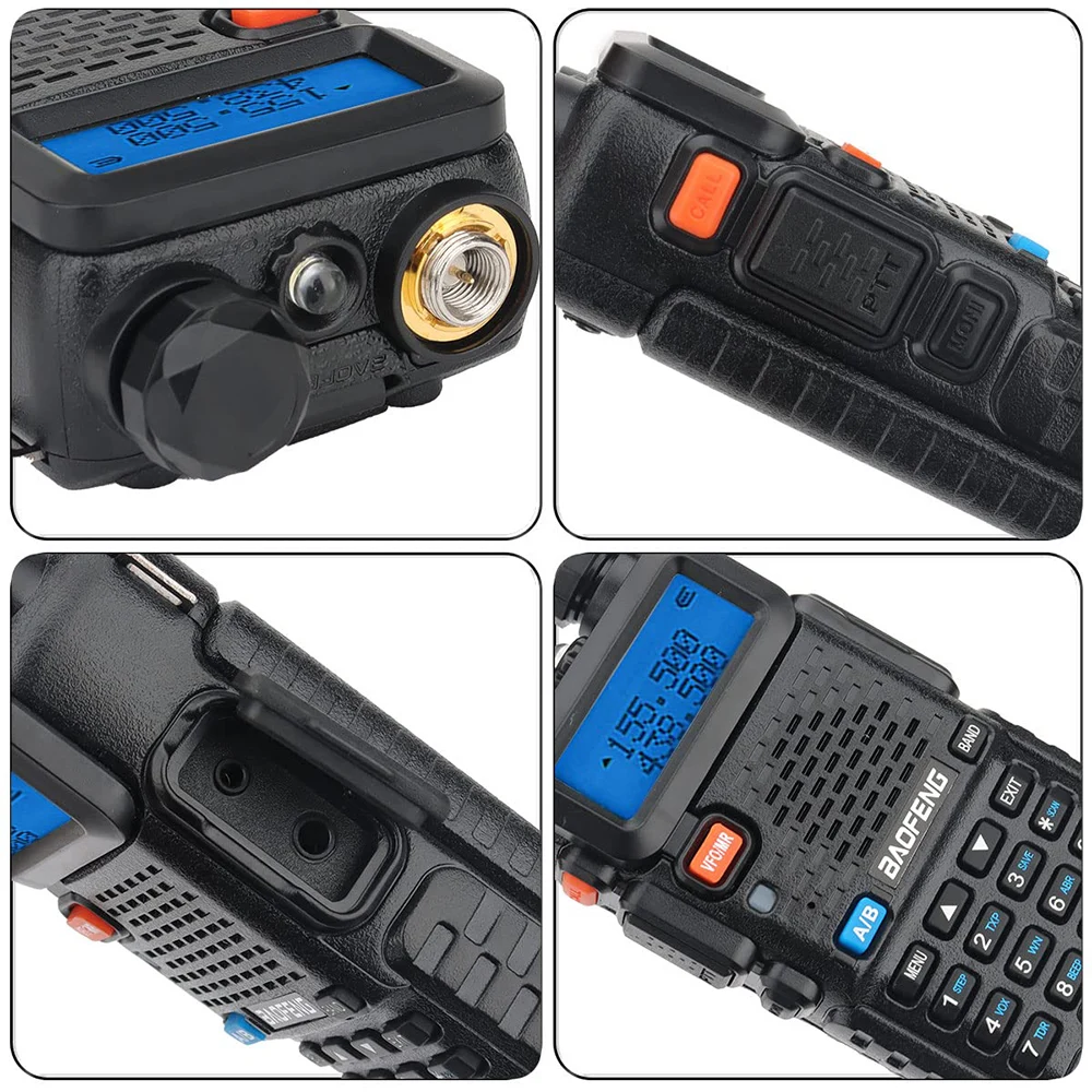 BaoFeng UV-5R Walkie Talkie 5W/8W Two Way Radio Commutator VHF/UHF 136-174MHz & 400-520MHz Station Receiver Ham Wireless Set thumbnail 4