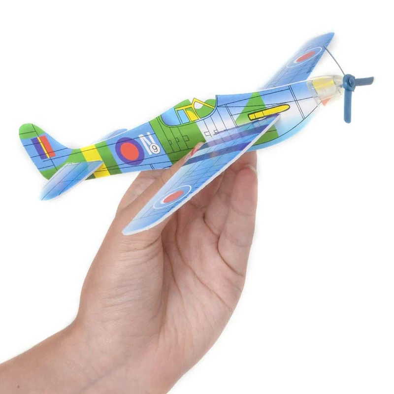 Kids DIY Hand Throw Flying Glider Planes Outdoor Toys Party Favors Avion Polystyrène Planeur Juguetes Divertidos Y Graciosos thumbnail 3