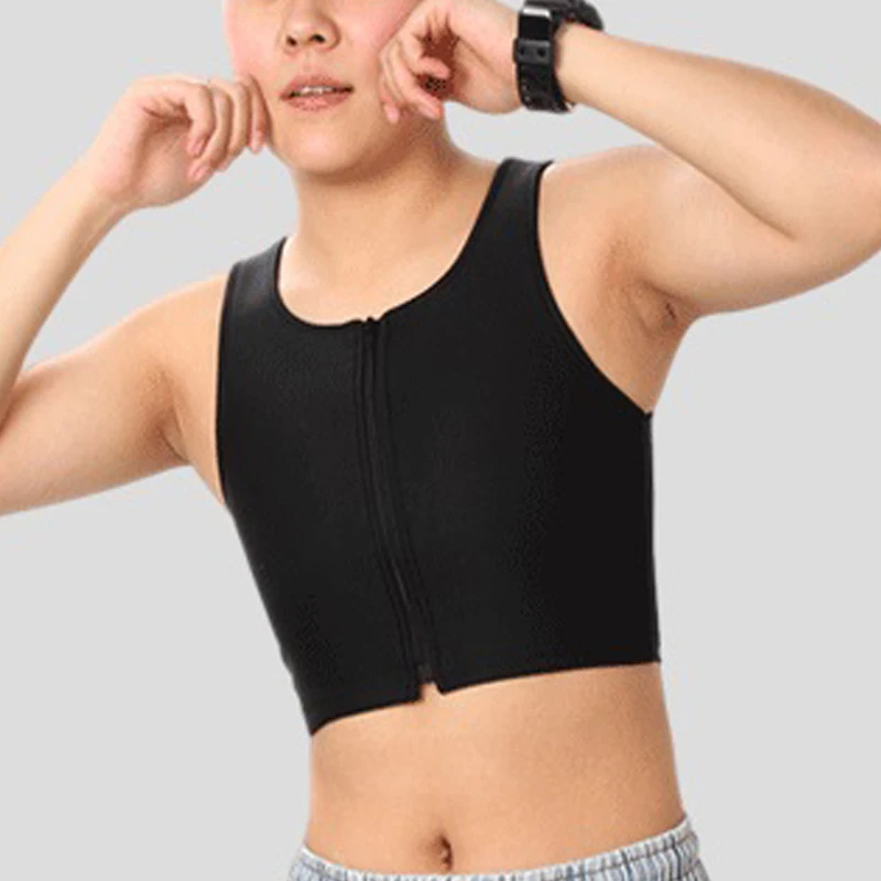 Women Men Chest Flat Vest Transgender Binders Upgrade And Strengthen Elastic Chest Binder Bra Pullover Tank Top can workout thumbnail 2