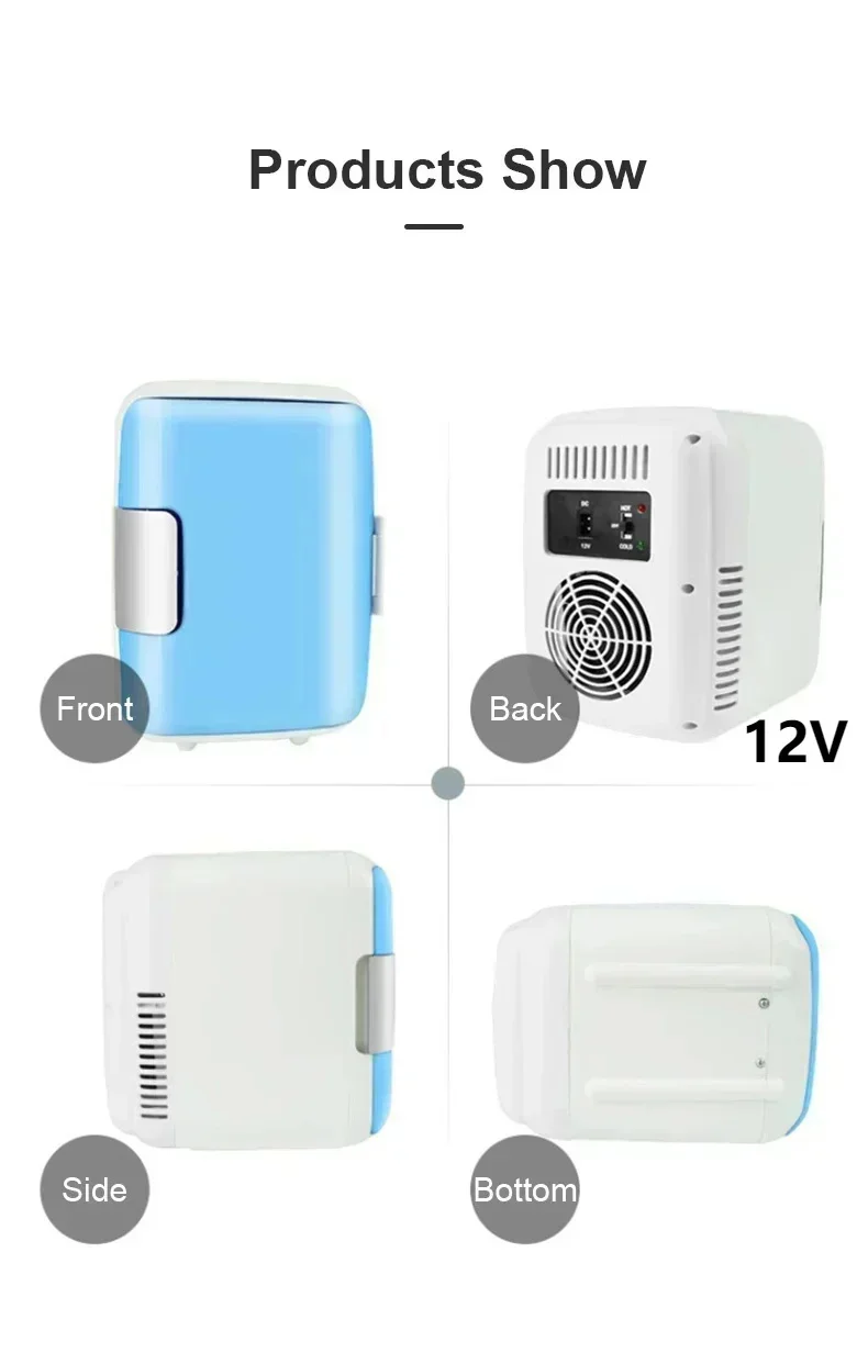 12V 220V 4L Home Car Dual-use Refrigerator Mini Refrigeration Home Dormitory Student Heating And Cooling Camping thumbnail 4
