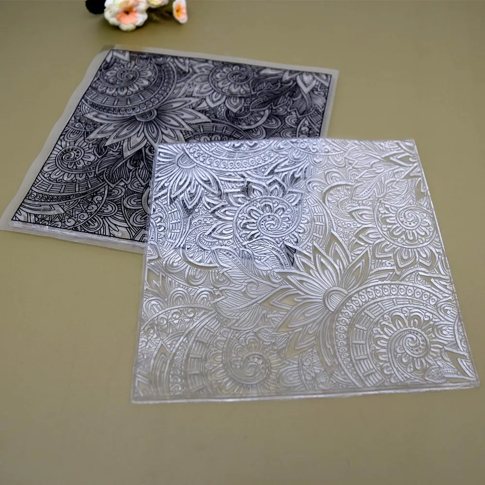 SNASAN Polymer Clay Texture Stamp Sheets Mandala Pattern DIY Embossing Art Clay Pottery Tools Supplies Individual Design thumbnail 3