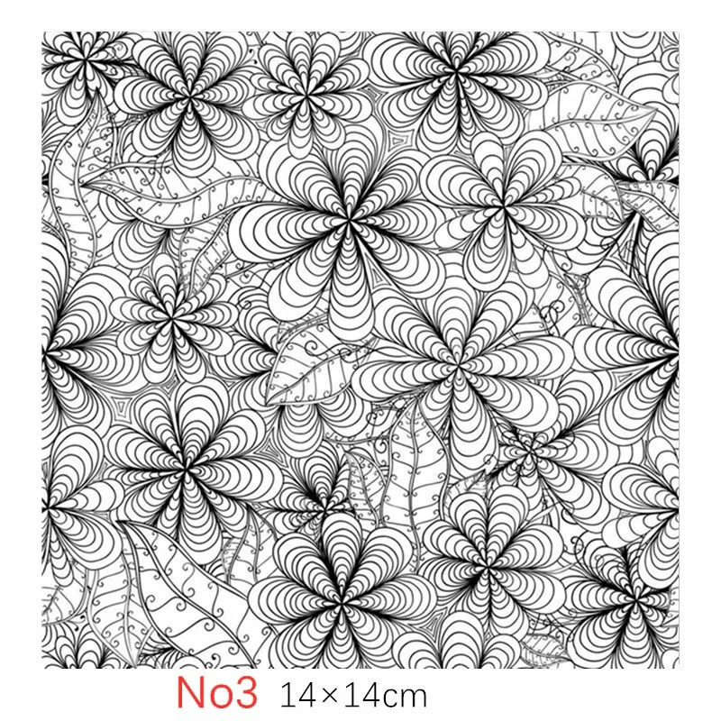 SNASAN Polymer Clay Texture Stamp Sheets Mandala Pattern DIY Embossing Art Clay Pottery Tools Supplies Individual Design thumbnail 5