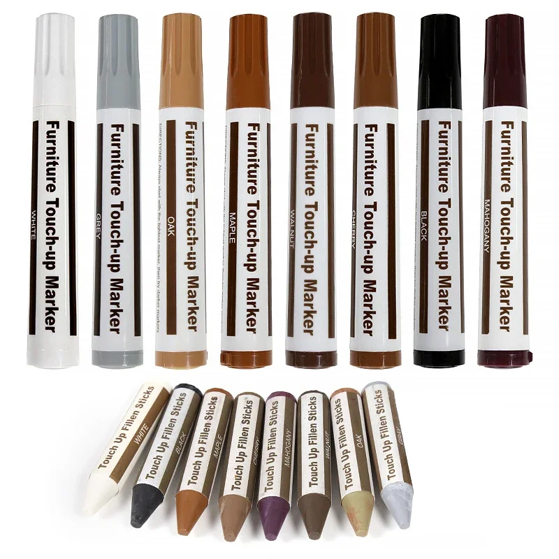 Wooden Furniture Repair Pen Touch Up Markers & Filler Sticks Wood Scratch Restoration Kit Patch Paint Pen Wood Composite Repair thumbnail 2