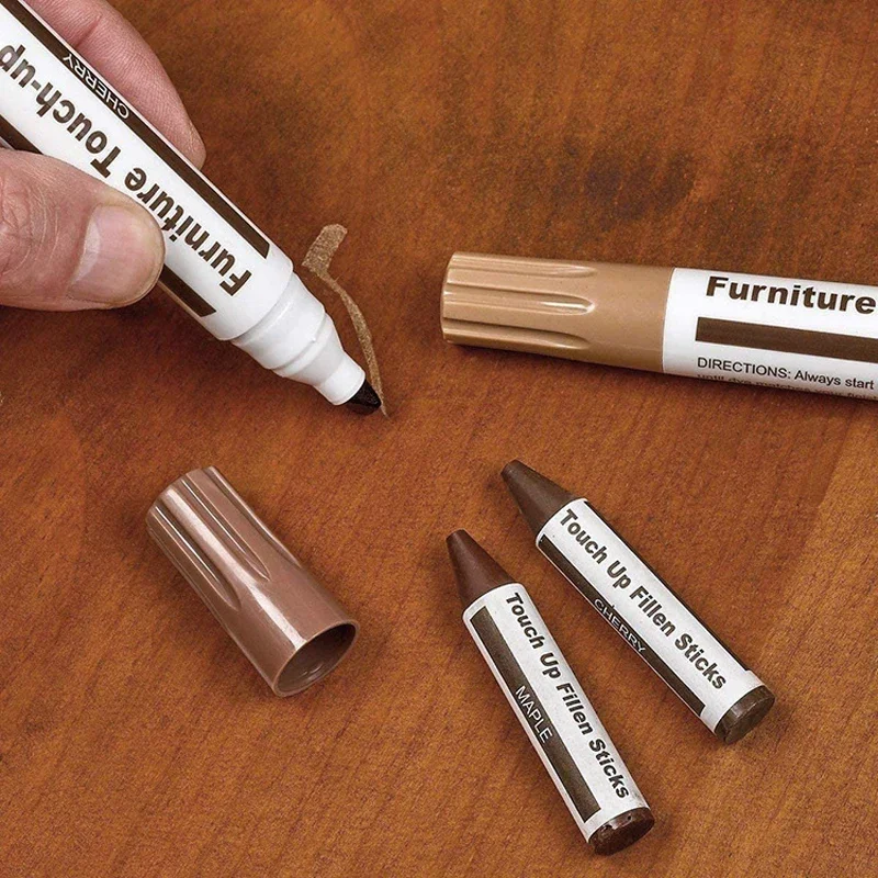 Wooden Furniture Repair Pen Touch Up Markers & Filler Sticks Wood Scratch Restoration Kit Patch Paint Pen Wood Composite Repair thumbnail 4