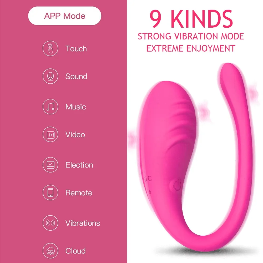 9 Speed APP Controlled Vaginal Vibrators G Spot Anal Vibrating Egg Massager Wearable Stimulator Adult Sex Toys for Women Couples thumbnail 3