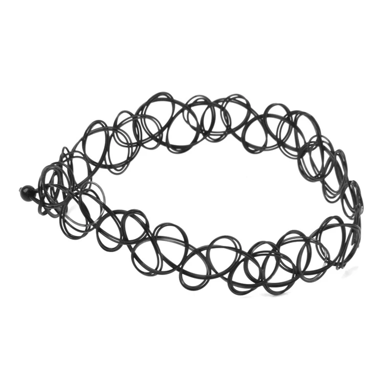 5X Vintage Tattoo Black Elastic Stretch Anklet Ankle Bracelet Retro Henna thumbnail 2