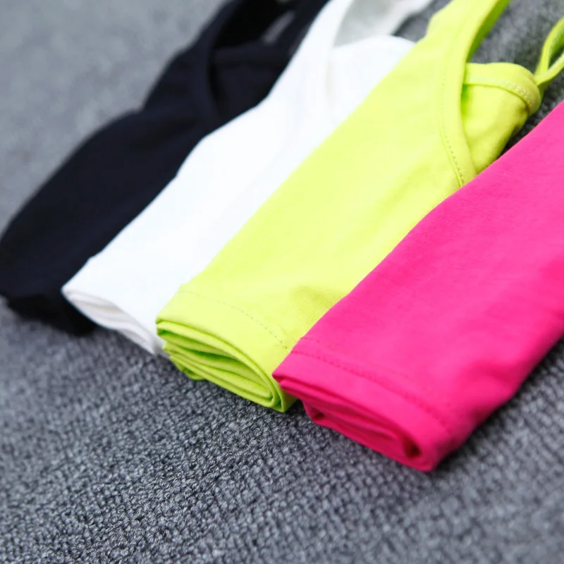 V-TREE Girls Bra camisole girl cotton vest child world of tank girls underwear candy color girls tank tops kids clothing models thumbnail 4