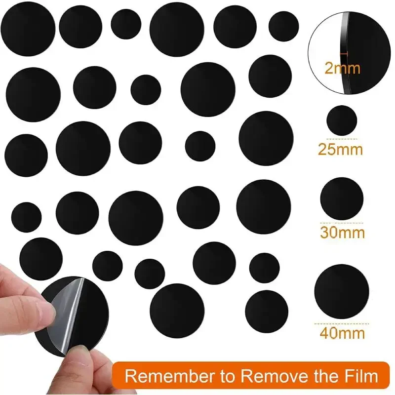 10pcs 25/30/40mm Action Figure Stands Display Miniature Bases Acrylic Round Model Base Circular Base Decoration for Car War Game thumbnail 6