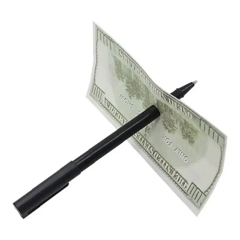 Magic Pen Mystery Trick Pen Penetration Pen The Classic Pen Through a Dollar Magic Prop Gift for Magic Beginner Adult Kids Teens thumbnail 2