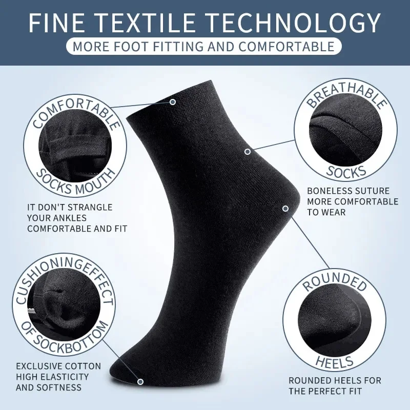 3 Pairs Black Men Socks Cotton For Men Pair Set Long KupiVIP S Underwear Business for Feather Shoes thumbnail 3