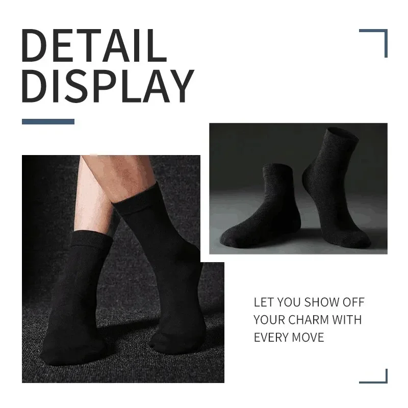 3 Pairs Black Men Socks Cotton For Men Pair Set Long KupiVIP S Underwear Business for Feather Shoes thumbnail 4