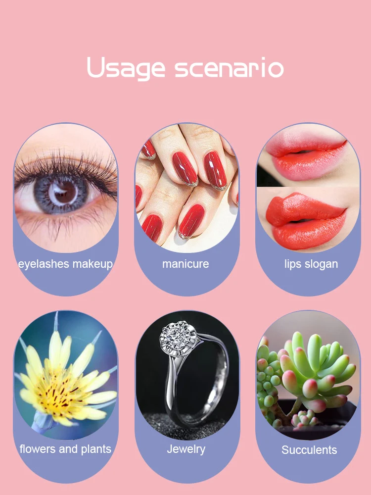 Macro Lens for Mobile 15X Fill Ring Light Selfie Live Lamp Camera Lens with LED Universal Flash Smartphone Portable Light Clip thumbnail 6